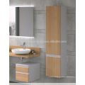 Preço barato Auto-Handle Design Melamine revestido Mdf Vanity do banheiro com armário alto